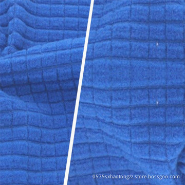 Breathable Polar Fleece Blue DTY Brushed Stretch Fabrics